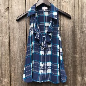 Parker silk sleeveless blouse size SMALL